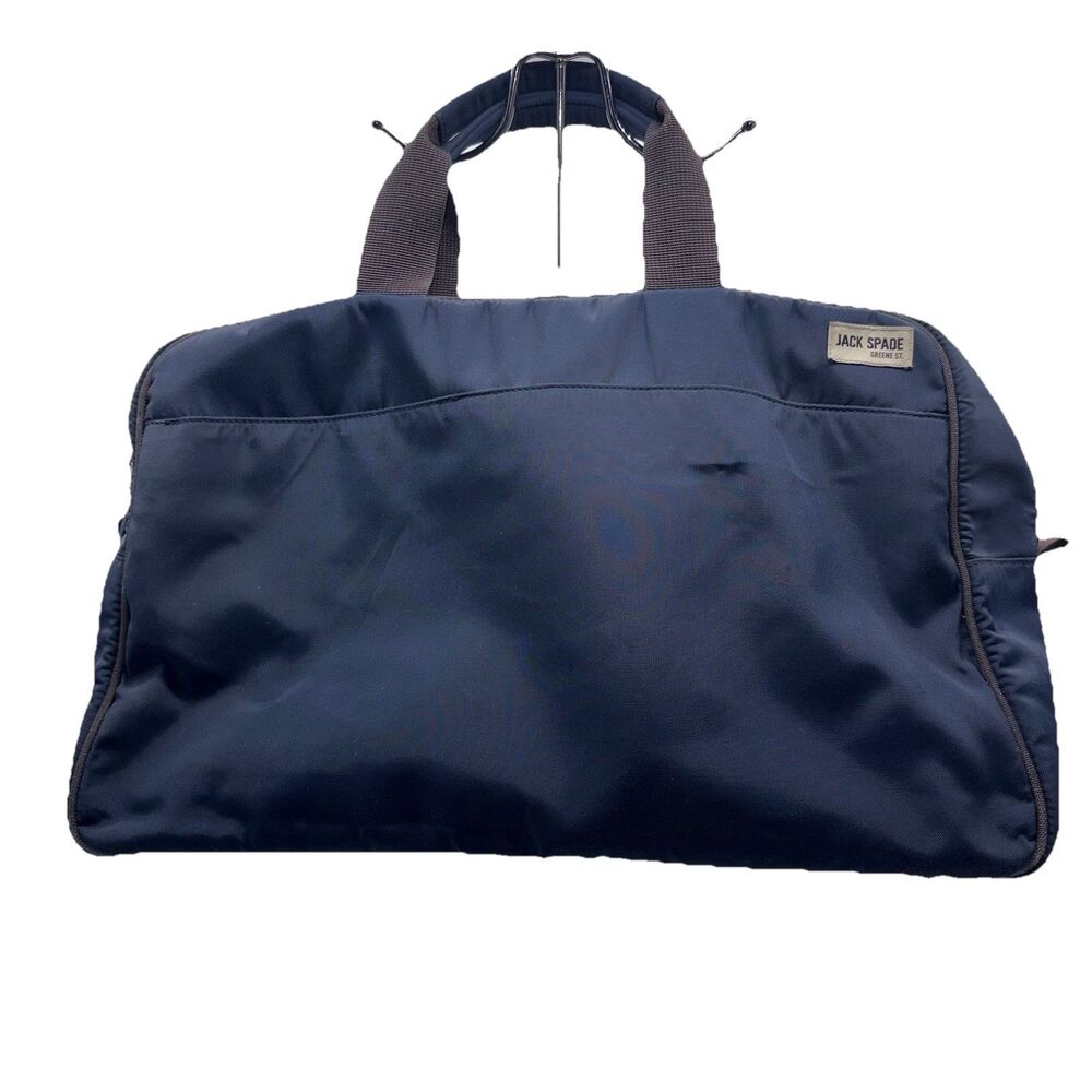 Jack Spade Duffel Bag Greene Street Canvas Overnight Carry On Gym Travel